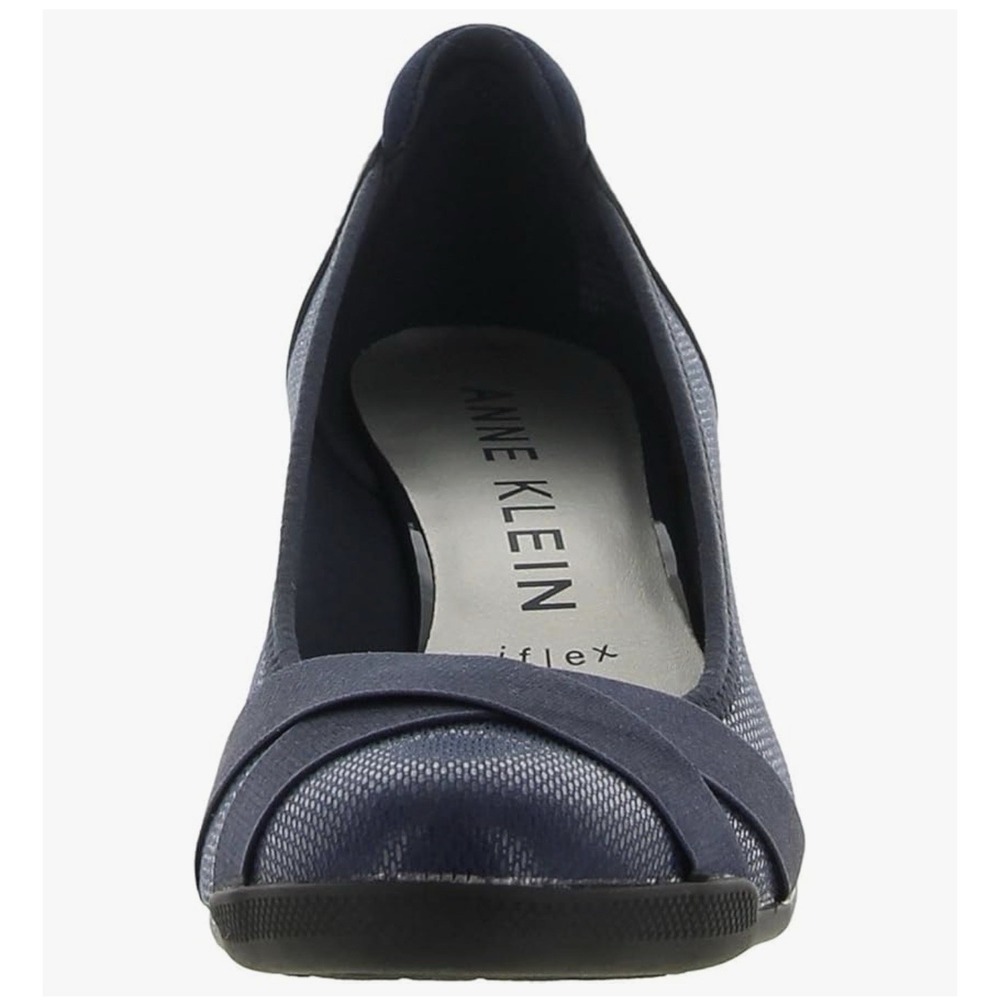 Anne Klein Size 6 Women's Timeout Wedge Heel Pump Navy